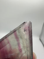 Rhombus Shaped Fluorite Carving with Stand #2