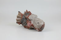 Unique Pudding Stone Dragon Head Carving