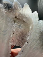 Druzy Agate Geode Indigenous-Inspired Profile Headdress Carving #6