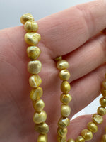 Yellow Freshwater Pearl Strand #7