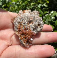 Vanadinite, Calcite -  Apex, Santa Eulalia, Chihuahua, Mexico #12