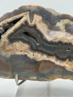 Large Polished Agate with Druzy