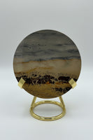Natural Picture Jasper Slab with Stand #10