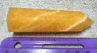 Orange Mexican Calcite Obelisk Tower #1