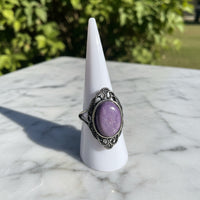 Natural Charoite Ring #34