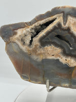 Large Polished Agate with Druzy