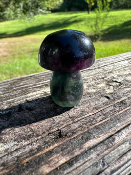 Colorful Fluorite Mushroom Carving #10