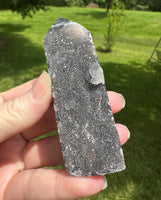 Black Chalcedony Sphalerite Obelisk Tower #6