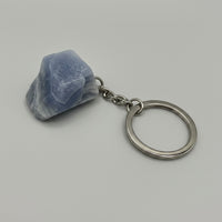 Blue Lace Agate Keychain
