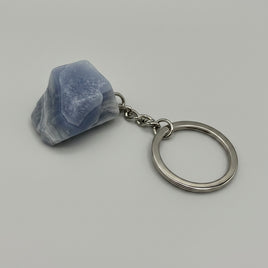 Blue Lace Agate Keychain