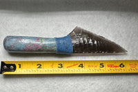 Handmade Fluorescent Ruby in Fuchsite Mica, India and Sheen Obsidian, Davis Creek, Ca. Dagger