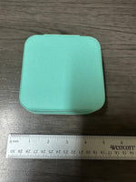 Mini Teal Travel Jewelry Case