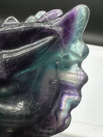 Rainbow Fluorite Dragon Head Carving #6 – 441g