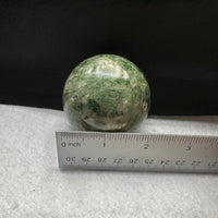 Natural Green Diopside Crystal Sphere 327g – Polished Gemstone #3
