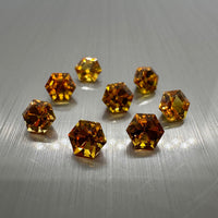 Lab Created Golden Sapphire 5mm Hexagon