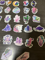 Gem & Crystal Stickers Set of 50