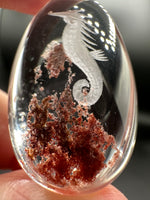 Beautiful Seahorse Garden Quartz Inner Scene Carving #11