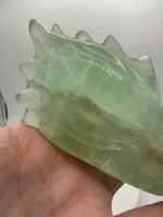 Fluorite Dragon Head Carving #13