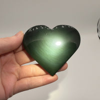 Rainbow Sheen Obsidian Heart #11