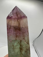 Large Fat Watermelon Fluorite Tower #5
