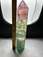Large Fat Watermelon Fluorite Tower #5