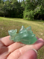 Baja Blast Fluorite Nine-Tailed Fox Carving