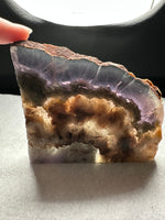 Fluorite Mixed Cube Pyrite & Acicular Slab #4