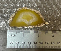 Yellow Agate Pendant (Dyed)