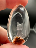 Beautiful Cat Garden Quartz Inner Scene Carving #3