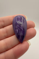 Charoite Pear Shape Cabochon Good Quality #2