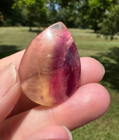 Pear Shape Candy Fluorite Cabochon #3