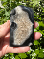 Black Onyx & Quartz Obelisk Tower #5