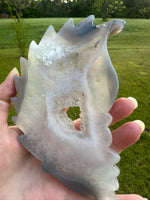 Druzy Agate Geode Carved Native American #6