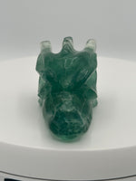 Fluorite Dragon Head Carving #2