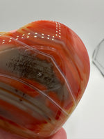 Carnelian Heart Palm Stone #1