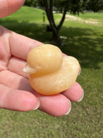 Carved Yellow Stone Duck #1