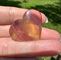 Candy Fluorite Carved Heart #11