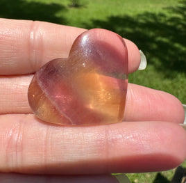 Candy Fluorite Carved Heart #11