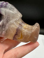 Rainbow Fluorite Dragon Head Carving #10 – 371g
