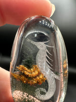 Beautiful Seahorse Garden Quartz Inner Scene Carving #2