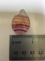 Pear Shape Candy Fluorite Cabochon #7