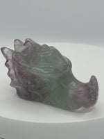 Fluorite Dragon Head Carving #11