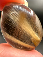 High Quality Gold Rutilated Quartz Teardrop