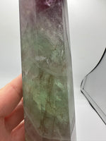 Large Fat Watermelon Fluorite Tower #4