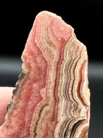 Rhodochrosite Slab #4 – Pink Banded Rhodochrosite with Concentric Eye Pattern