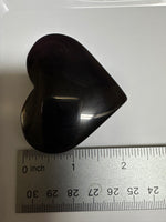 Rainbow Sheen Obsidian Heart #1