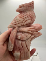 Pink Opal Bird Carving #2