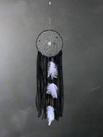 Black Dream Catcher with Feathers #4