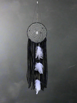 Black Dream Catcher with Feathers #4