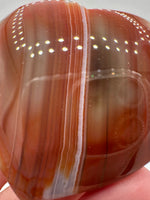 Carnelian Heart Palm Stone #4